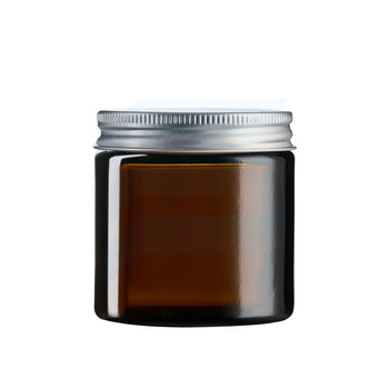 Słoik szklany brązowy 120 ml z nakrętką aluminiową