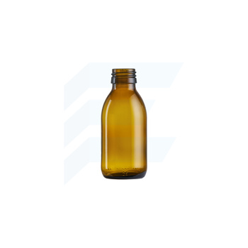 Butelka szklana 125 ml brązowa PP28 Syrup