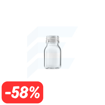 Butelka szklana 30 ml bezbarwna PP28 Syrup