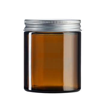 Słoik szklany brązowy 180 ml z nakrętką aluminiową