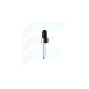 Pipeta szklana 18/410 10 ml złoto-czarna Shiny