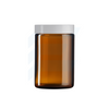 Słoik szklany 100 ml brązowy z nakrętką UREA białą