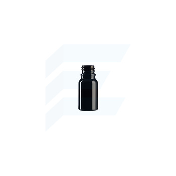 Butelka szklana 10 ml czarna 18/415