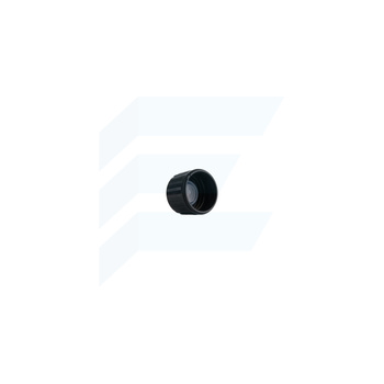 Nakrętka PP czarna PP28 z plastikowym korkiem uszczelniającym