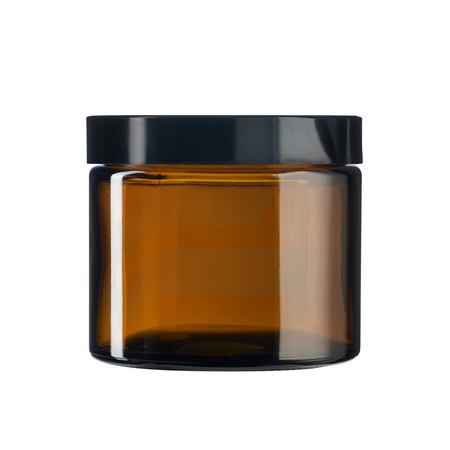 Słoik szklany brązowy 250 ml z nakrętką UREA czarną