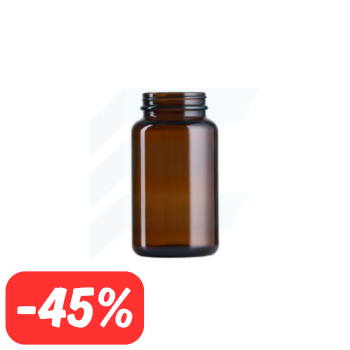 Słoik szklany brązowy Pharma 300 ml 53/R3