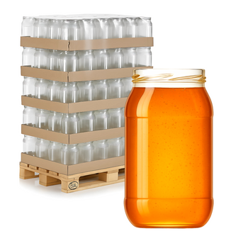 Słoik Szklany 900 ml Bezbarwny TO82 Do Miodu i Przetworów - 384szt - PALETA