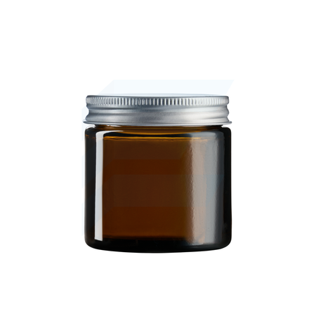 Słoik szklany brązowy 60 ml z nakrętką aluminiową
