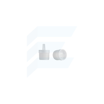 Nakrętka HDPE biała 18/415 z kroplomierzem pionowym