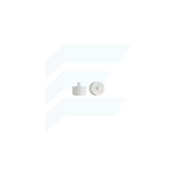 Nakrętka PP biała 18/415 bez pierścienia z kroplomierzem krawędziowym