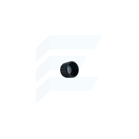 Nakrętka PP czarna PP28 z plastikowym korkiem uszczelniającym