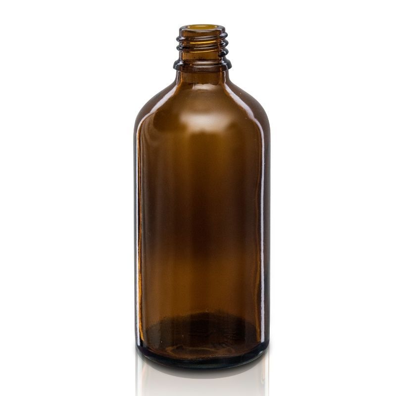 Butelka szklana 100 ml brązowa DIN18