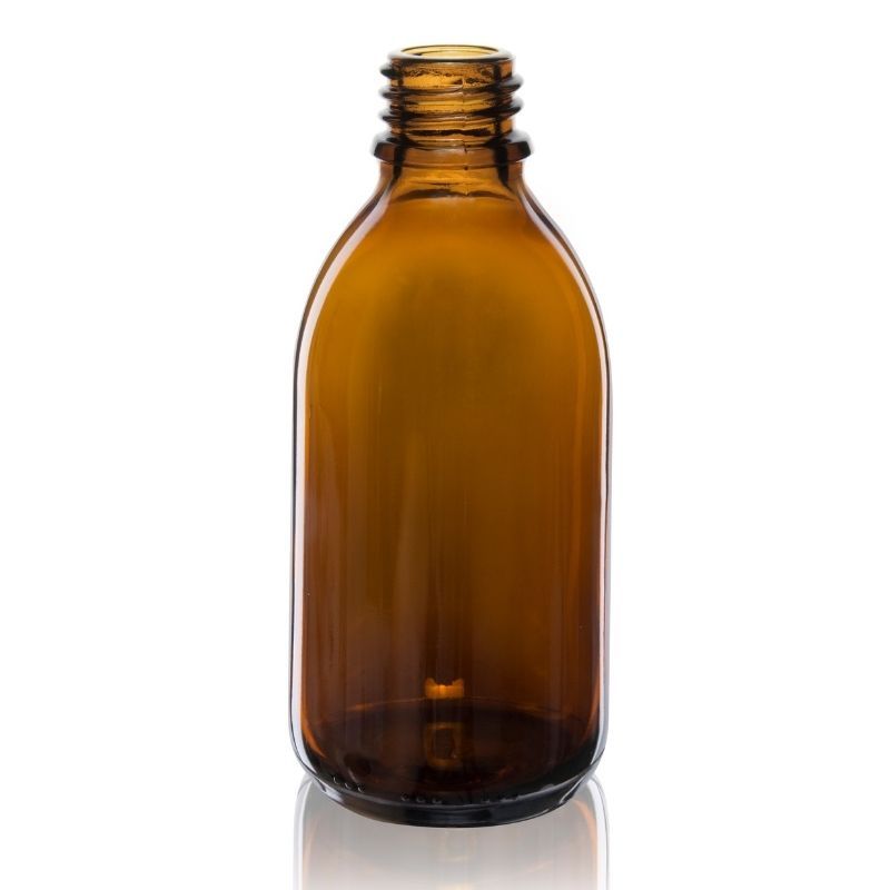 Butelka szklana 250 ml brązowa PP28